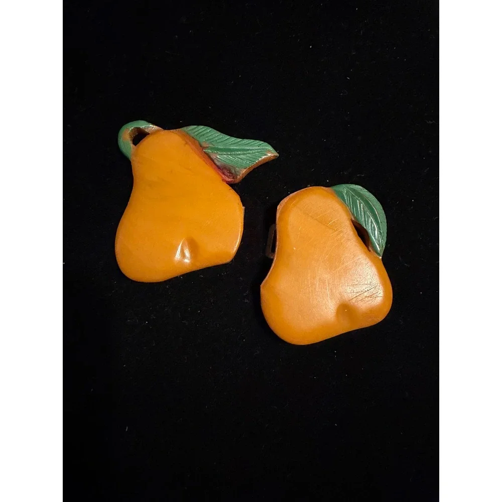 Pear Shaped Bakelite 2pc Buckle